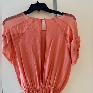 Gypsy 05 Los Angeles Coral silk dress size medium